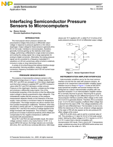 AN1318 Interfacing Semiconductor Pressure Sensors