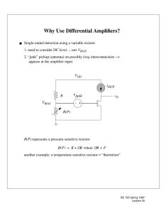Why Use Differential Amplifiers?