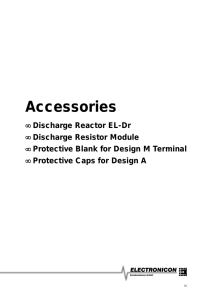 Accessories for PFC capacitors
