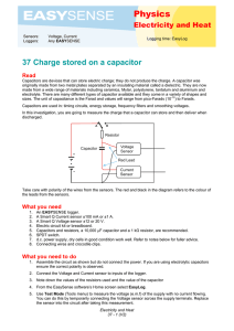 37 Charge stored on a capacitor