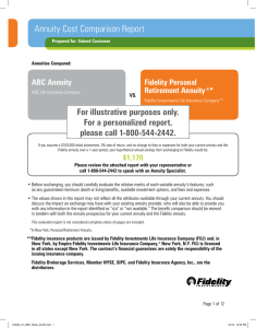 Annuity Cost Comparison Report