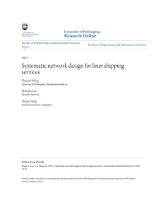 Systematic network design for liner shipping