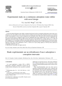Experimental study on a continuous adsorption water