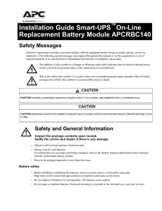 Replace Battery Modules