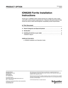 ION6200 Ferrite Installation Instructions
