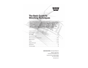 The Basic Guide to Winching Techniques