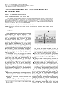 Detection of Fatigue Cracks at Weld Toes by Crack Detection Paint