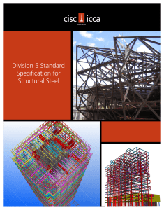 Division 5 Standard Specification for Structural Steel - CISC-ICCA