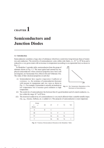 Semiconductors and Junction Diodes