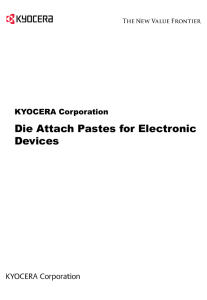 Die Attach Pastes for Electronic Devices