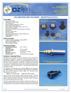 DTS0094 - Collimators and Focusers