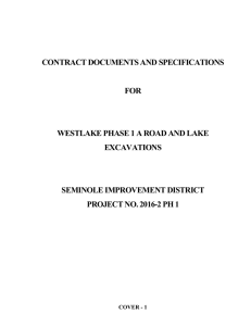 Contract Documents and Specifications