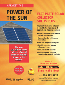 Sol 25 Plus Flat Plate Collector Brochure