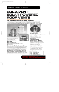 sol-a-vent® solar powered roof vents