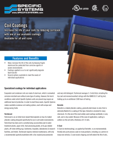 Coil Coatings - Specific Systems