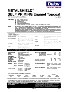 Metalshield Self Priming Enamel Topcoat - LI013