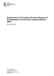 Submission to the Inquiry into the Adequacy of the Regulation of