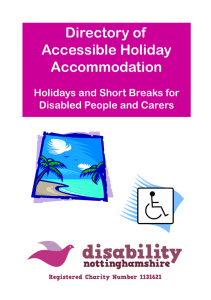 Directory of Accessible Holiday Accommodation