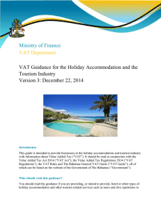 Holiday Accommodation and the Tourism