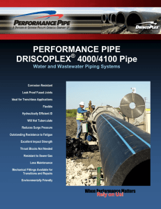 PERFORMANCE PIPE DRISCOPLEX 4000/4100 Pipe