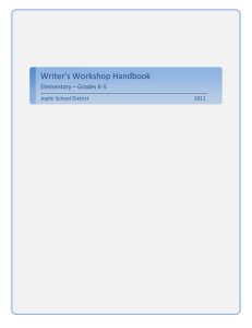 Writer`s Workshop Handbook