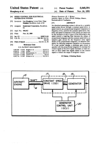 Speed control for electrical generating system