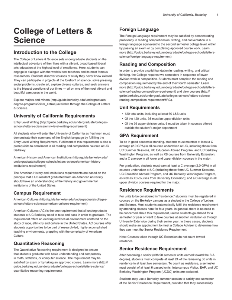 PDF of this page Berkeley Berkeley Academic Guide