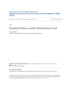 Standards, Patents, and the National Smart Grid