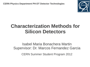 CERN Physics Department PH-DT Detector Technologies