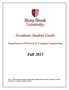 Graduate Student Guide - Stony Brook University