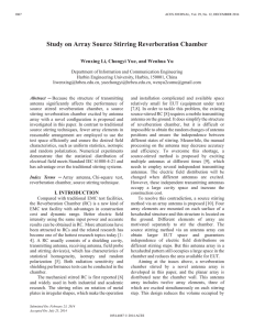 Study on Array Source Stirring Reverberation Chamber