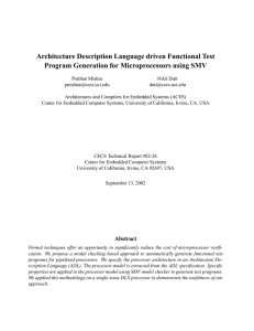 Architecture Description Language driven Functional Test Program