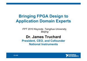 Bringing FPGA Design to Application Domain Experts