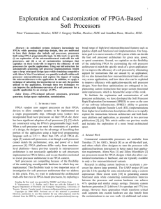 Exploration and Customization of FPGA