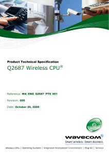 Q2687 Wireless CPU Product Technical Specification