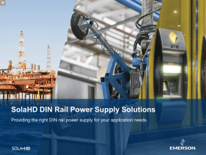 SolaHD Power Supply Three Tier Presentation
