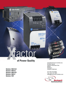 Rockwell PSU Selection Guide - Industrial Drives and Controls Ltd