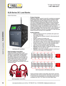SLB-Series DC Load Banks - Eagle Eye Power Solutions