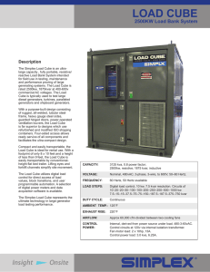 Load Cube 2500KW Load Bank System Product Brochure