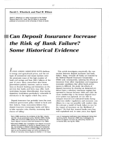 Can Deposit Insurance Increase the Risk of Bank