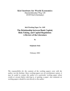 The Relationship between Bank Capital, Risk