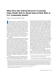 What Does the Federal Reserve`s Economic Value Model Tell