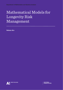 Mathematical Models for Longevity Risk Management