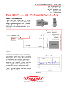2 Wire 4-20mA Sensor and 4 Wire Transmitter Application Note