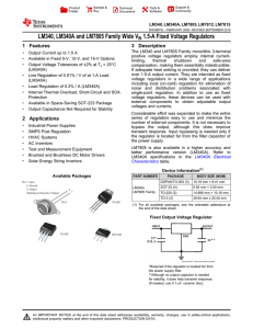 LM340/LM78XX Series 3-Terminal Positive Regulators (Rev. K)