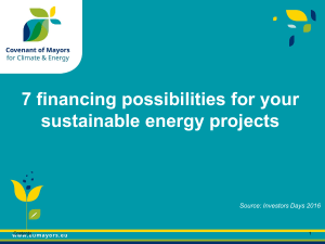 7 financing possibilities for your sustainable energy projects