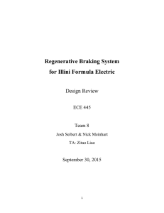 Regenerative Braking System for Illini Formula Electric