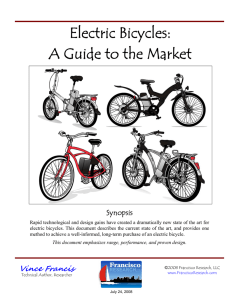 Electric Bicycles: A Guide to the Market