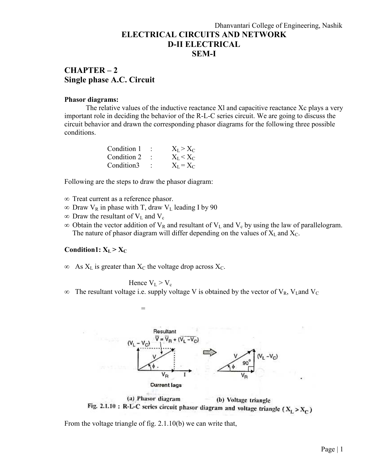 Electrical Circuits And Network