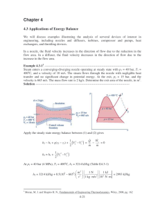 4.3 Applications of Energy Balance